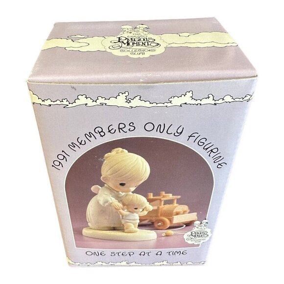 Vintage Precious Moments Figurine One Step At A Time PM-911 1990 With Box - Picture 7 of 9